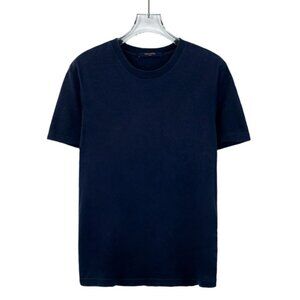 CM0232 Louis Vuitton Navy Blue Crewneck T-Shirt